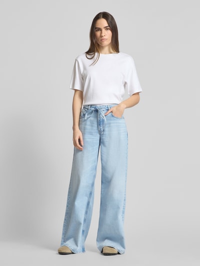 Armedangels Wide Leg Jeans mit Bindegürtel Modell 'ASTRAEAAS' Jeansblau 1