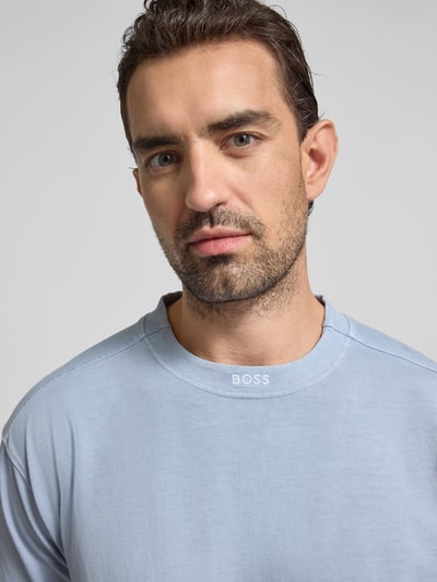 BOSS Orange Oversized T-shirt van puur katoen, model 'TE_DYE' Lichtblauw - 3