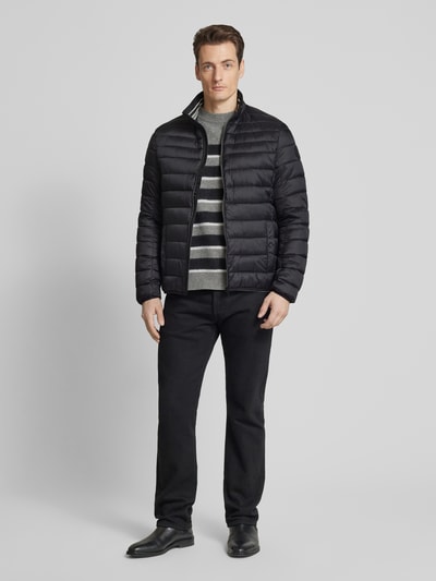 Christian Berg Men Steppjacke mit Stehkragen Black 1