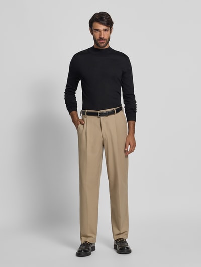 Tiger Of Sweden Gebreide pullover van merinowol met opstaande kraag, model 'Tern' Zwart - 1