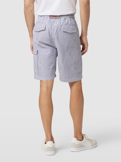 MC2 Saint Barth Bermudas mit Streifenmuster Modell 'MARSEILLE' Blau 5