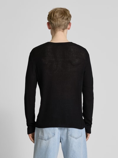 REVIEW Strickpullover mit Rundhalsausschnitt Black 5