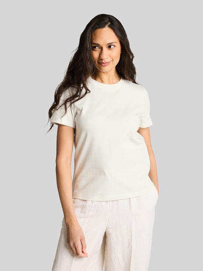 Tom Tailor Regular Fit T-Shirt aus reiner Baumwolle Offwhite 4
