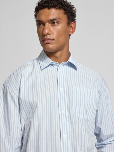 Casual Friday Koszula casualowa o kroju regular fit z kieszenią na piersi model ‘WILLE’ Jasnoniebieski 3