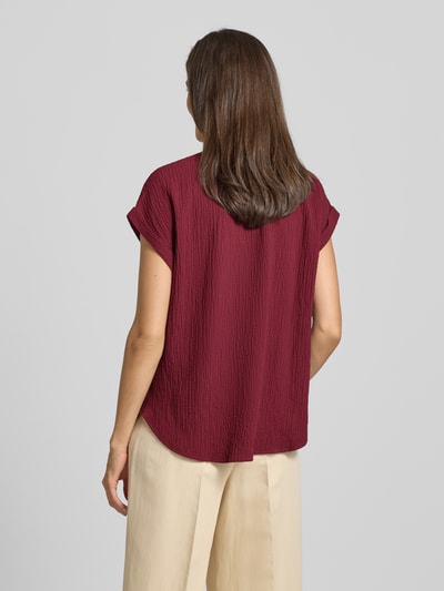s.Oliver RED LABEL Bluzka o luźnym kroju z mieszanki wiskozy Wiśniowy 5