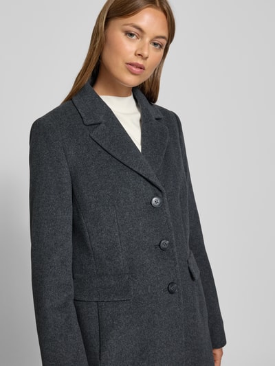 Fuchs Schmitt Wollmantel mit Kaschmir-Anteil und Pattentaschen Anthrazit 3