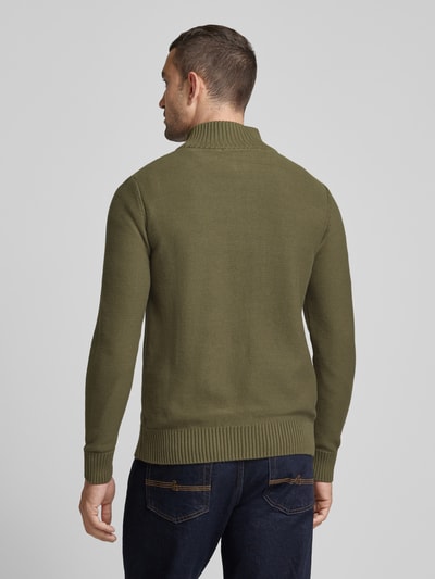 SELECTED HOMME Strickpullover mit gerippten Abschlüssen Modell 'AXEL' Oliv 5