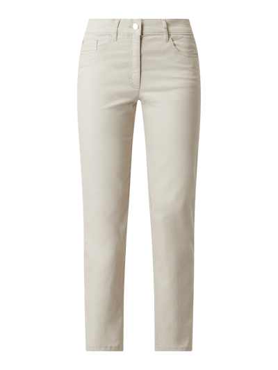 Zerres Jeansy o kroju comfort fit z dodatkiem streczu model ‘Greta’ Gliniany 2