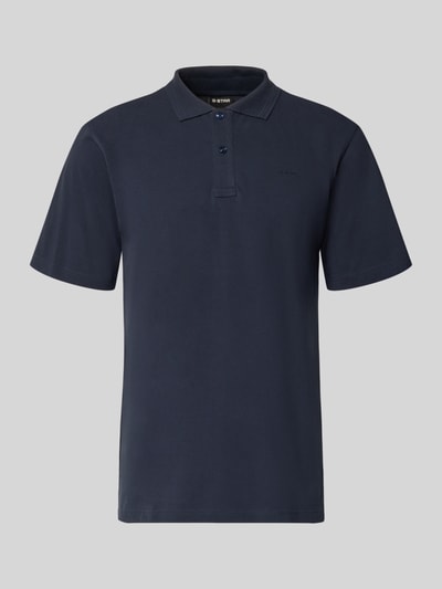 Produktfoto, Regular Fit Poloshirt aus reiner Baumwolle Modell 'Core' von G-Star Raw in dunkelblau mit Polokraag und labeldetail