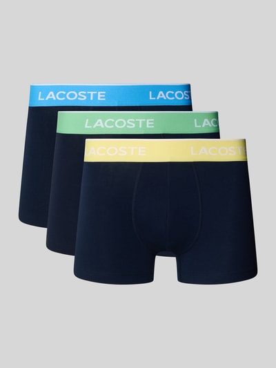 Lacoste Boxershort van katoenmix in set van 3 Marineblauw - 1