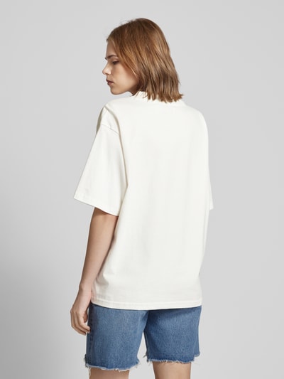 Low Lights Studios Oversized T-Shirt mit Label-Print Modell 'SUPERSTAR' Ecru 5