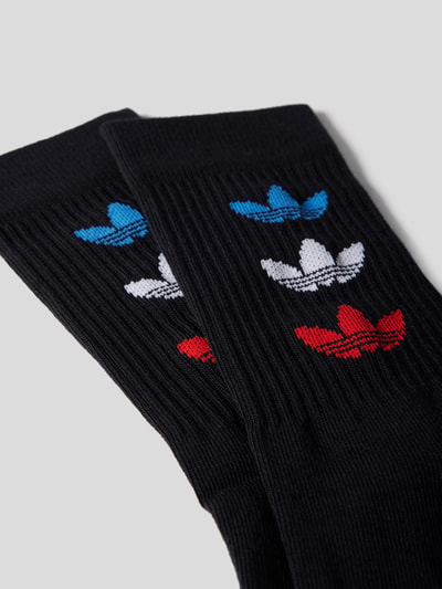 adidas Originals Socken aus elastischem Baumwoll-Mix mit Logo-Motiven Black 2