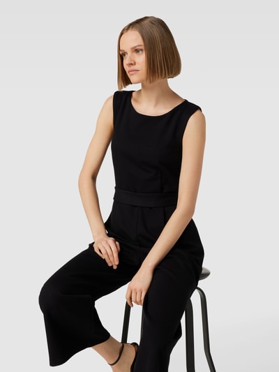 Jake*s Collection Jumpsuit mit U-Boot-Ausschnitt Black 3