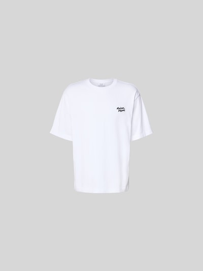 MAISON KITSUNÉ T-Shirt mit Label-Print Weiss 2