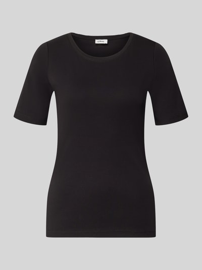 s.Oliver RED LABEL Regular Fit T-Shirt aus reiner Baumwolle Black 1