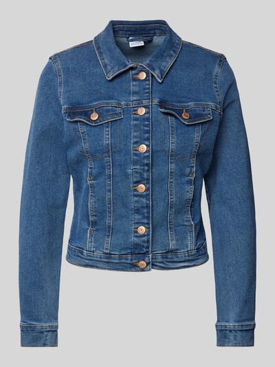 Vero Moda Regular Fit Jeansjacke mit Baumwoll-Anteil Modell 'LUNA' Blau 2