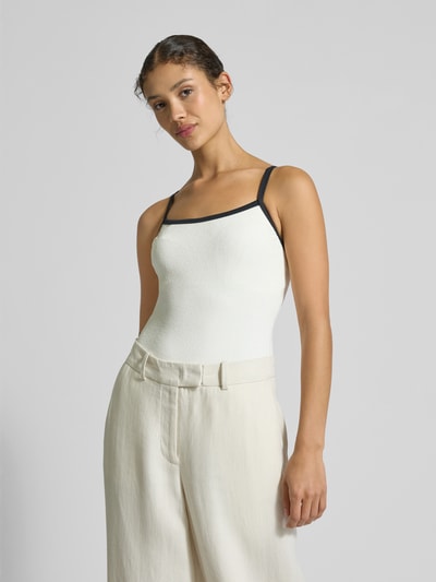 Jake*s Casual Badpak met vierkante hals Offwhite - 4