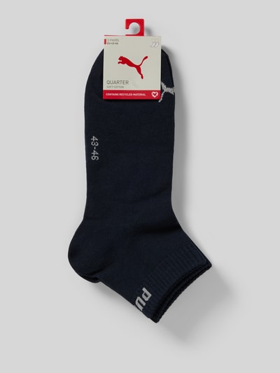 PUMA Sneakersokken met logo in set van 3 Marineblauw - 3