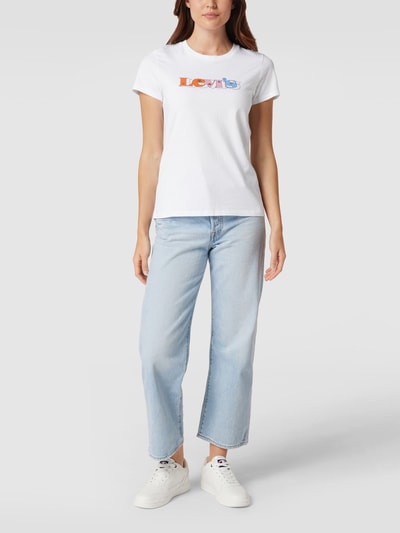 Levi's® T-shirt met labelprint Wit - 1