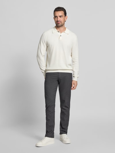 Christian Berg Men Spodnie o kroju straight fit z wpuszczanymi kieszeniami Ciemnoszary 1