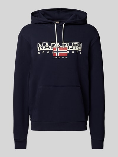 Napapijri Hoodie mit Label-Print Modell 'AYLMER' Marine 2