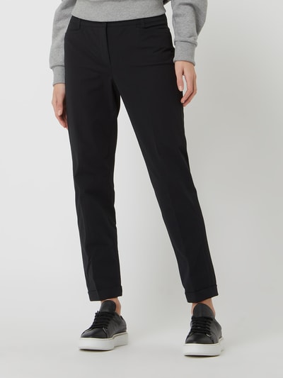 Raffaello Rossi Stoffen broek met stretch, model 'Ute' Zwart - 4