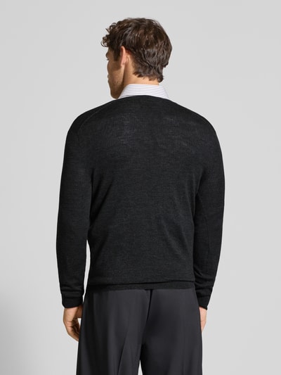 Polo Ralph Lauren Gebreide pullover van merinowol met V-hals Antraciet - 5