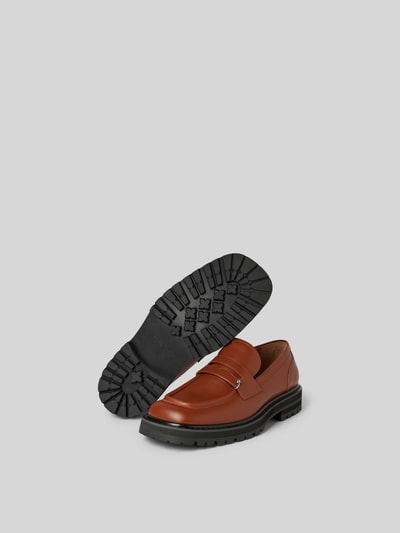 Marni Loafer mit Label-Detail Cognac 4