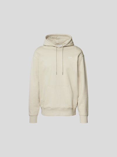 Ampere Oversized Hoodie mit Label-Stitching Hellgrau 2