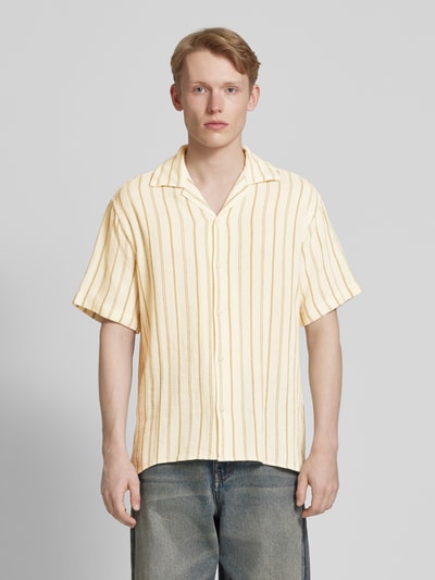 Jack & Jones Koszula casualowa o kroju regular fit z kołnierzykiem typu resort model ‘COBA’ Khaki 4