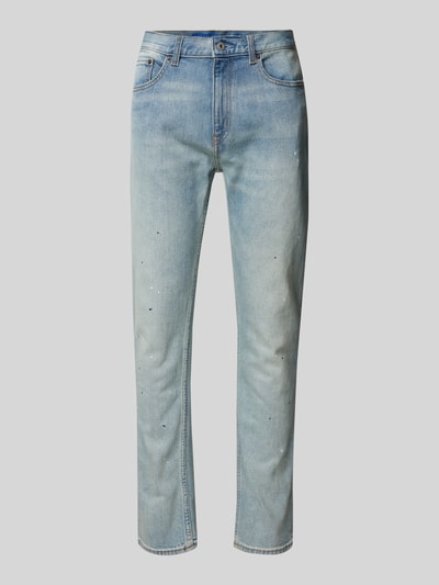 Hugo Blue Slim Fit Jeans im 5-Pocket-Design Modell 'Ash' Hellblau 2