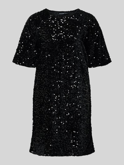 Pieces Schmales Cocktailkleid mit Paillettenbesatz Modell 'KAM' Black 1