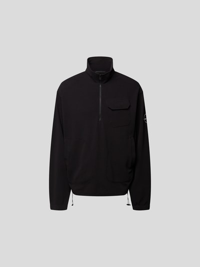 Helmut Lang Troyer mit Label-Print Schwarz 2