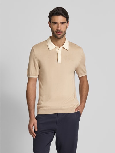 Gant Slim Fit Poloshirt mit Label-Stitching Beige 4