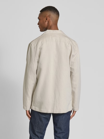 camel active Overshirt met labelpatch en knoopsluiting Beige - 5