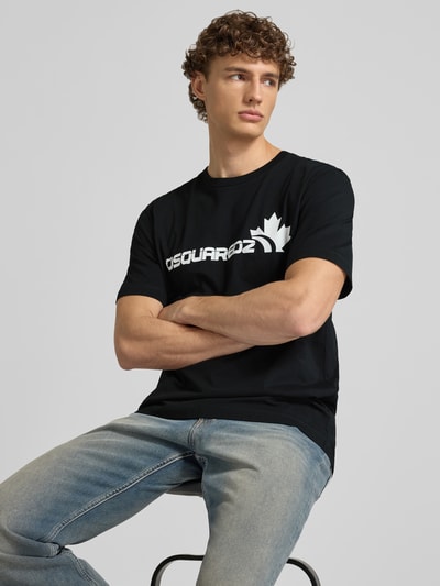 Dsquared2 T-Shirt mit Label-Print Black 3