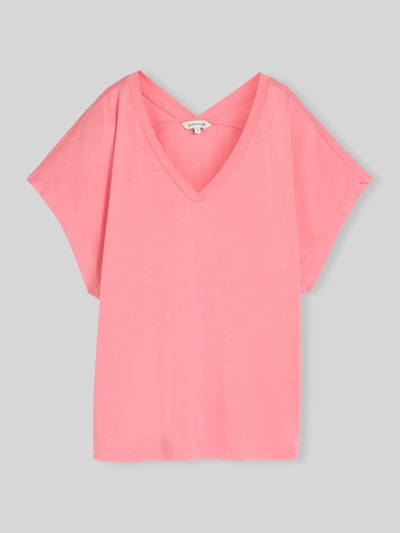 Tom Tailor Loose Fit T-Shirt aus Viskose-Mix Pink 2