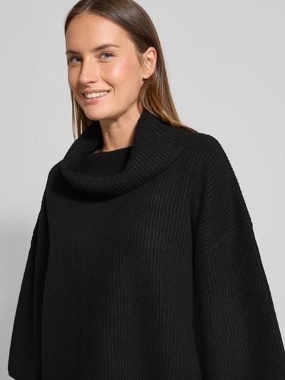 comma Relaxed Fit Strickpullover mit Rollkragen Black 3