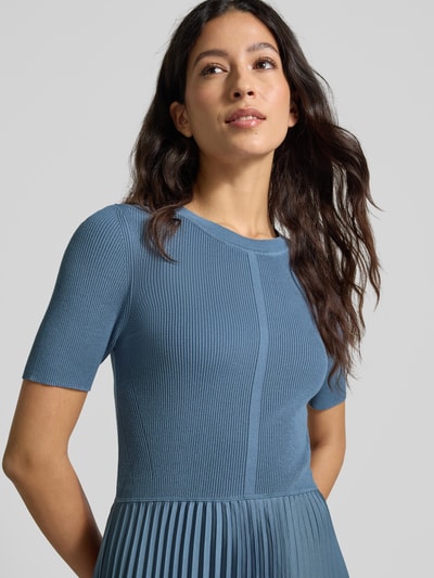 BOSS Nauwsluitende midi-jurk van viscosemix, model 'FADRIDI' Rookblauw - 3