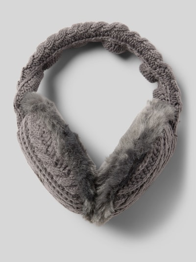 Barts Ohrenwärmer mit Zopfmuster Modell 'Monique' Dunkelgrau 1