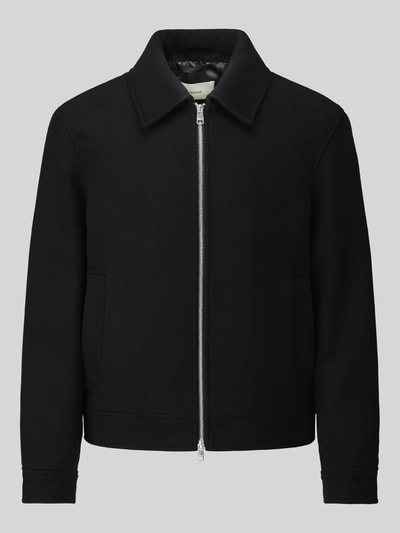 Selected Blouson aus Woll-Mix mit Zweiwege Reißverschluss Black 2