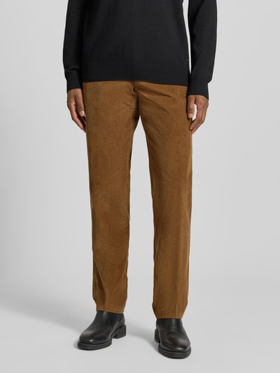 Hiltl Corduroy broek met achterzakken, model 'PARMA' Middenbruin - 4