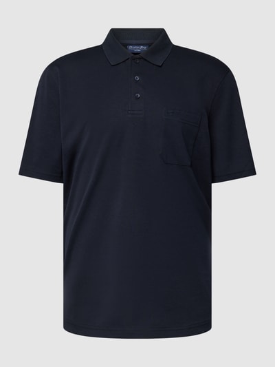 Christian Berg Men Poloshirt mit kurzer Knopfleiste und Logo-Stickerei Marine 2