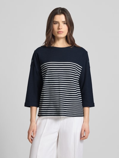 Tom Tailor Relaxed Fit Pullover aus Bio-Baumwoll-Mix Marine 4