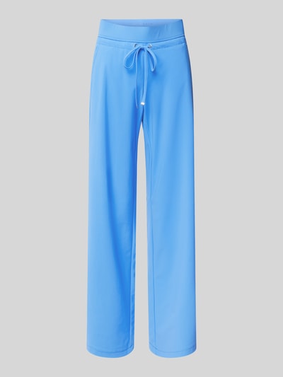 Raffaello Rossi Straight leg sweatpants met elastische band, model 'CANDICE' Oceaanblauw - 2