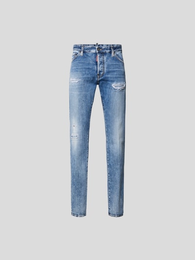 Dsquared2 Skinny Fit Jeans im Destroyed-Look Dunkelblau 2