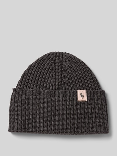 Polo Ralph Lauren Teens Gebreide muts met labeldetail Middengrijs - 1