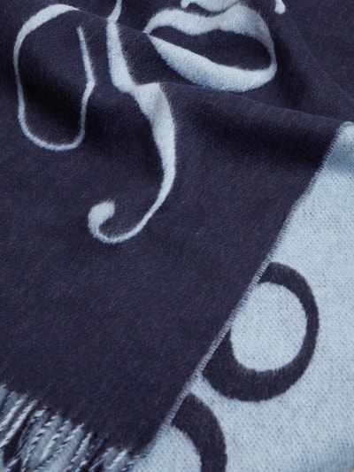 Tommy Hilfiger Schal aus reiner Wolle Modell 'SCRIPT' Marine 2