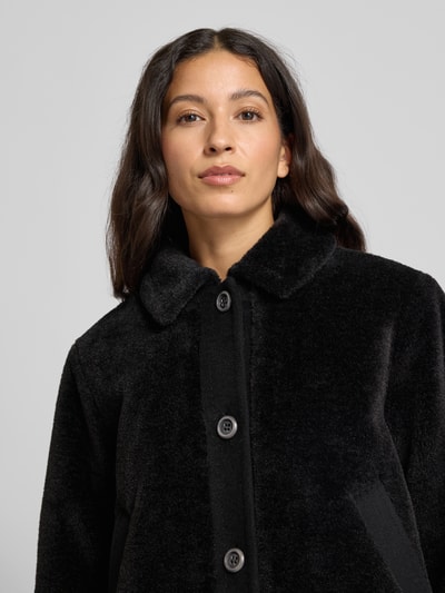 Marc Cain Webpelzjacke mit Umlegekragen Black 3