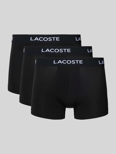 Lacoste Boxershorts mit elastischem Label-Bund Black 1